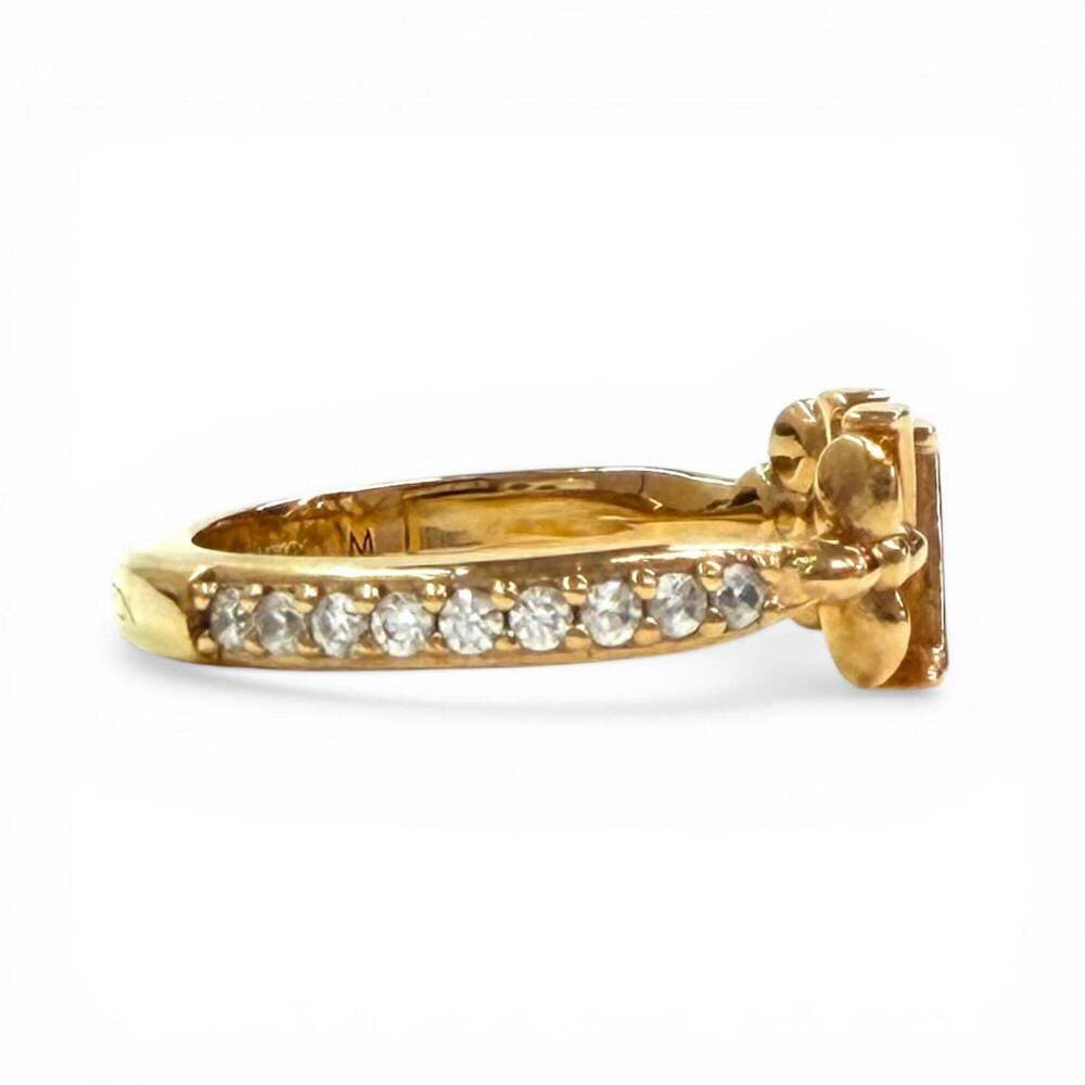 LOUIS VUITTON Gold Monogram Ring - Picture 5 of 10